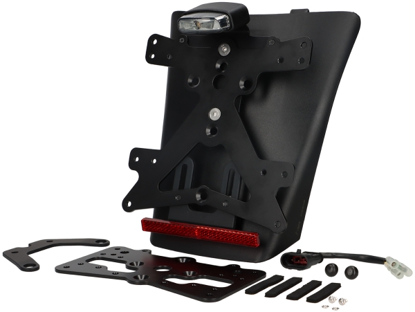 Nummernschildhalter Rücklicht - RIZOMA - Vespa GTS/HPE 125-310 ccm (ab Bj. 2023) - schwarz